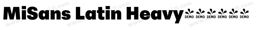 MiSans Latin Heavy字体转换